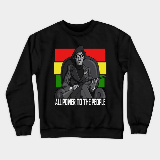 Black Panther Party Crewneck Sweatshirt by Noseking